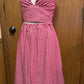 Gingham Halter Skirt Set