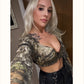 Charlene Camo Corset Set