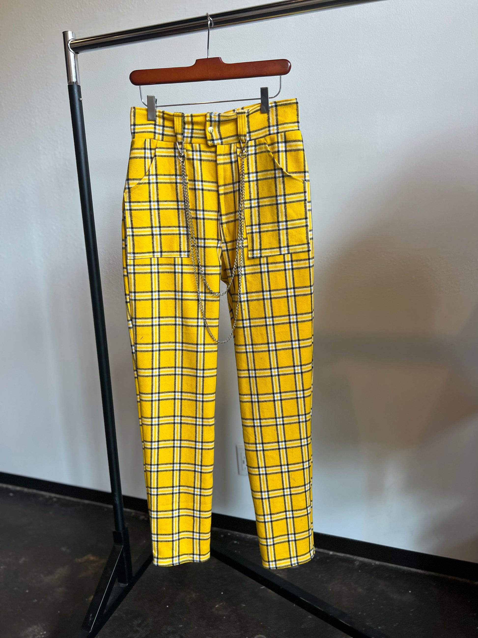 Yellow 2025 plaid pants