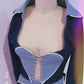 Heartbreak Hotel Skirt Set - Valentine Denim Corset