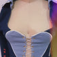 Heartbreak Hotel Skirt Set - Valentine Denim Corset
