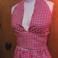 Gingham Halter Skirt Set
