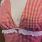 Gingham Halter Top