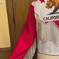 California Flag Peark Snap Jacket - Cropped, California Flag