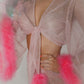 'Be My Valentine' Sheer Two Piece Lingerie Set
