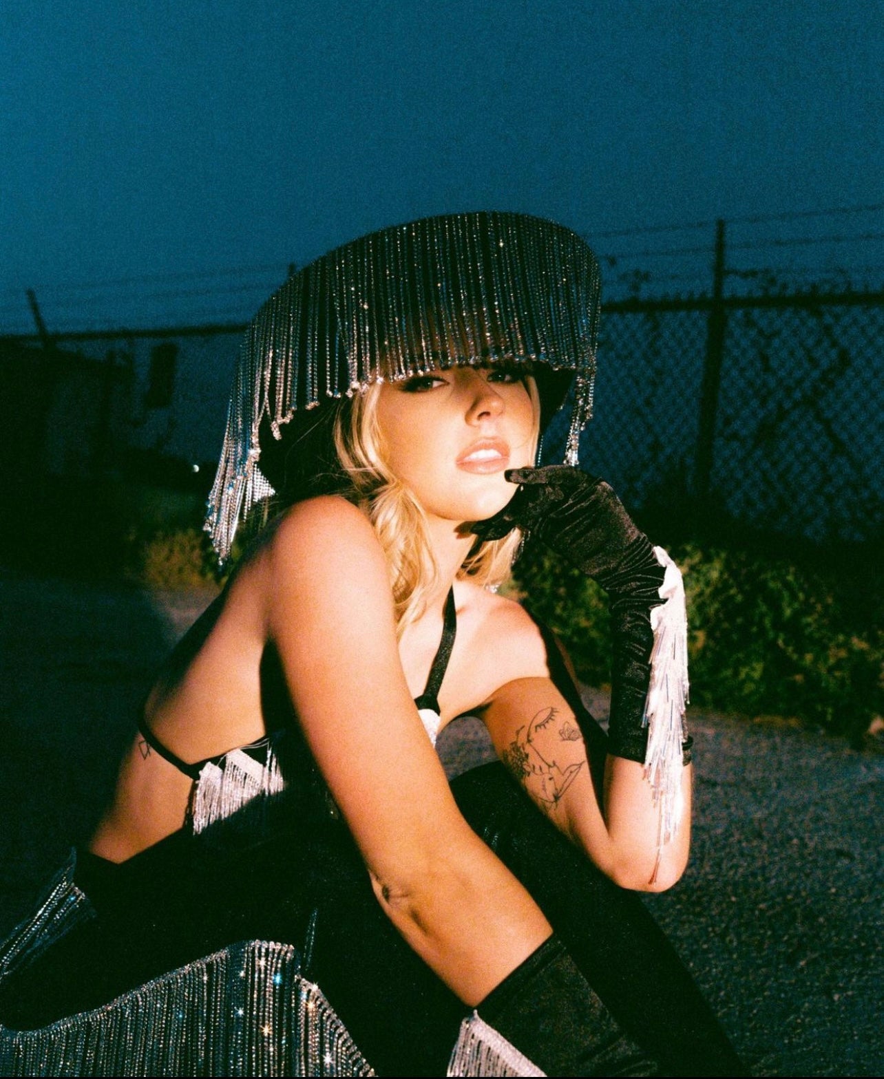 Jewel Fringe Rhinestone Cowgirl Hat