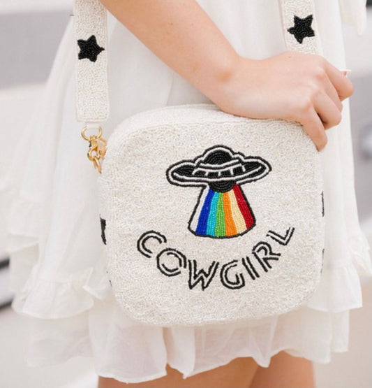 Space Cowgirl Beaded Bag