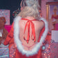 'Santa Baby' Red Velour Mini Dress
