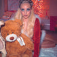 'Santa Baby' Red Velour Mini Dress