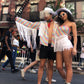 'Pride' Rainbow Pearl Button Down Long Sleeve
