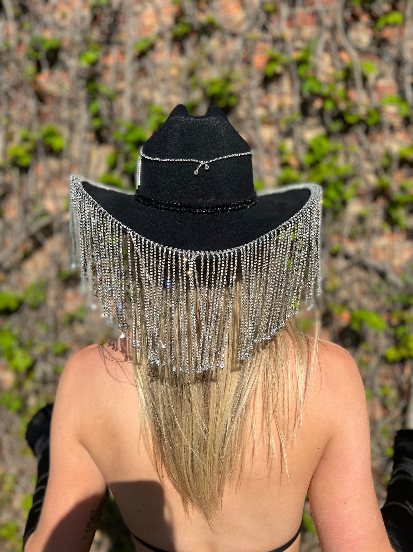 Jewel Fringe Rhinestone Cowgirl Hat