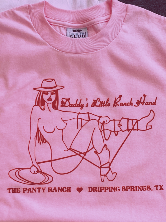 Daddy’s Little Ranch Hand Tee - Pink