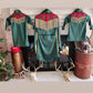 Dollywood Christmas Pearl Snap Fringe Dress - Beaded fringe