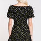 'Theresa' Lime Print Mini Sun Dress