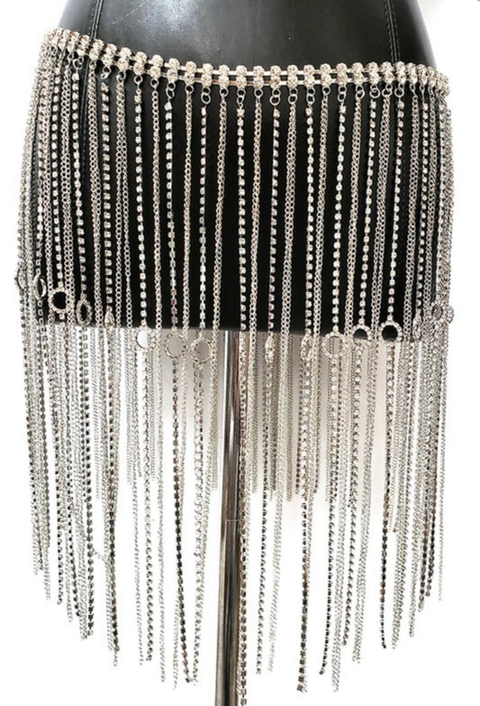 Rhinestone Cowgirl Fringe Belt