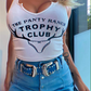 The Panty Ranch Trophy Club Logo Tank - White