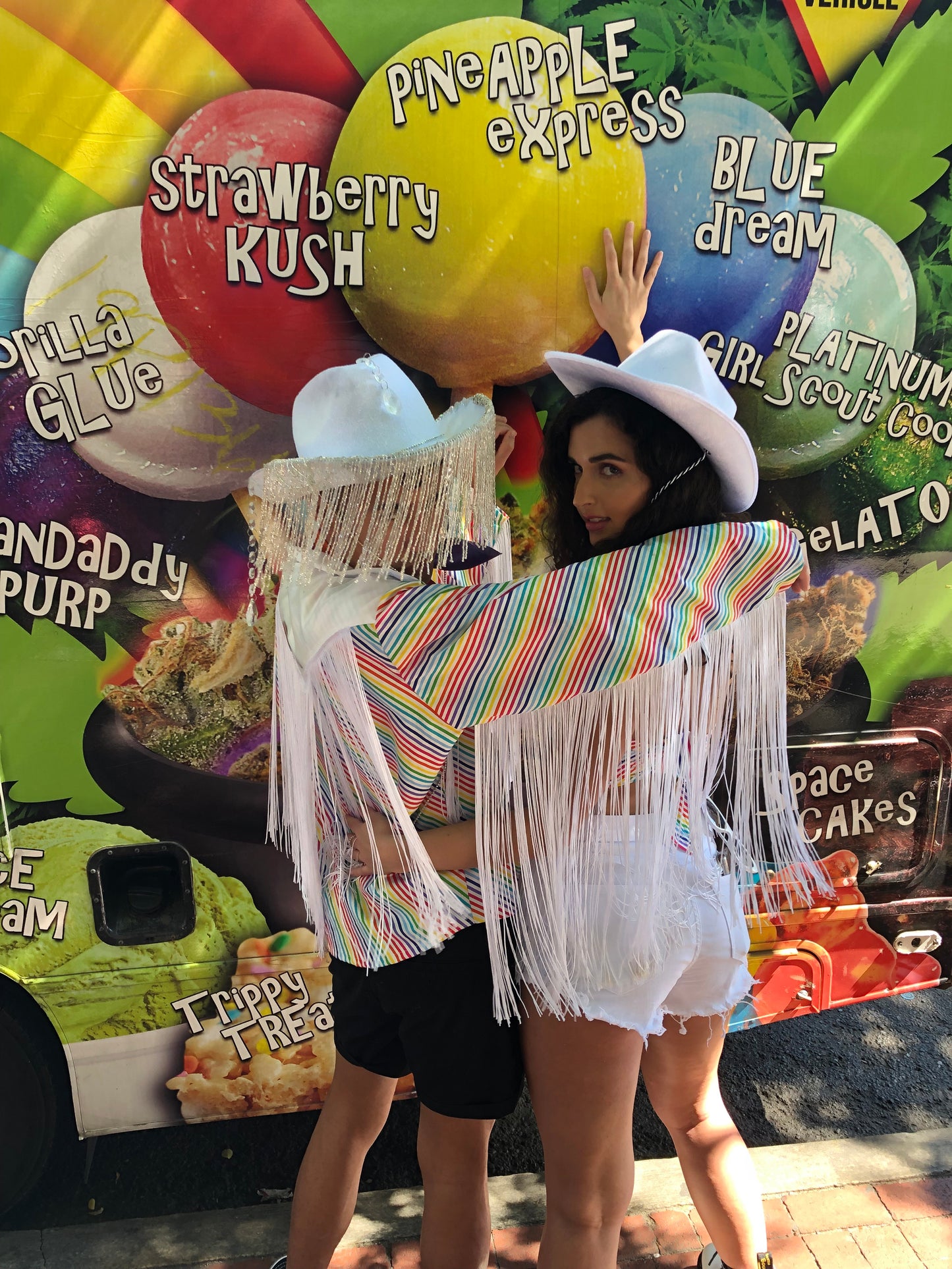 'Pride' Rainbow Crop Bandana Top