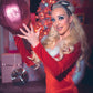 'Santa Baby' Red Velour Mini Dress