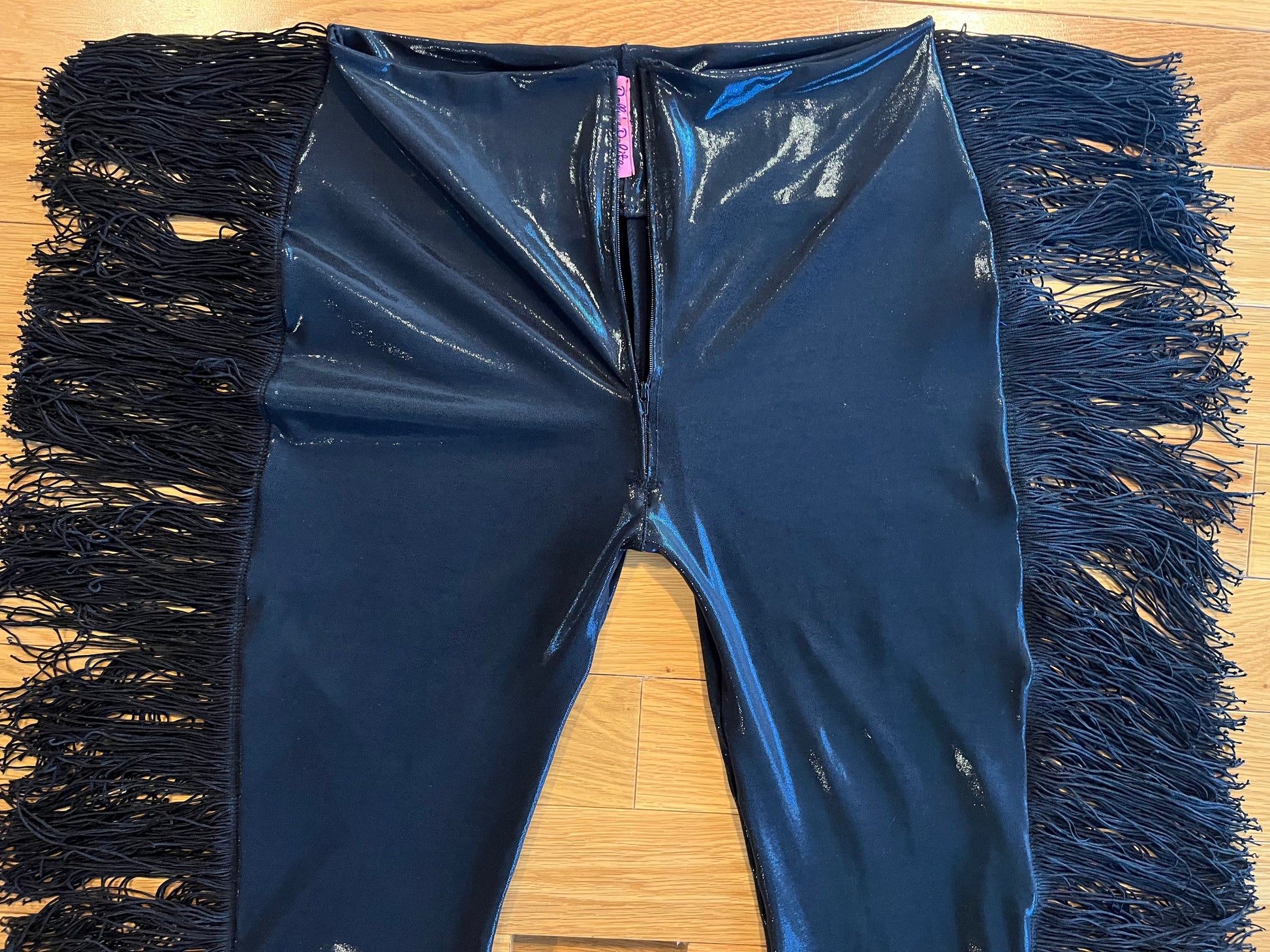 Leather 2025 fringe pants