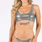 Metallic Snake Chain Bikini