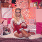 'Santa Baby' Red Velour Mini Dress