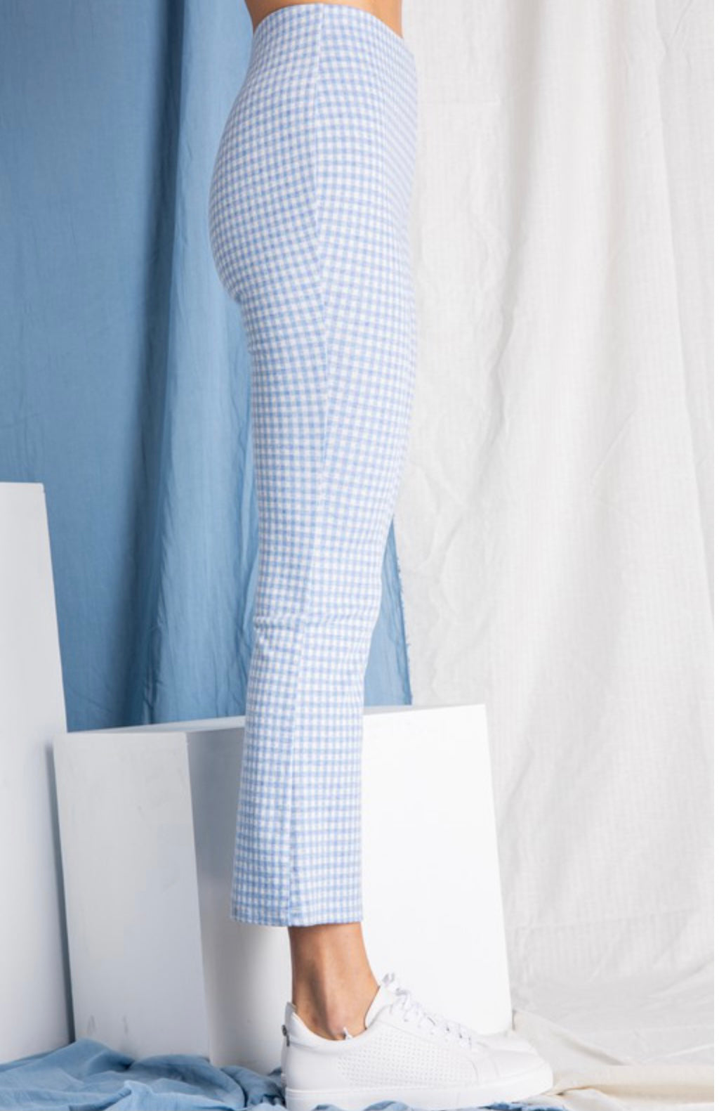 High Waisted Gingham Pant