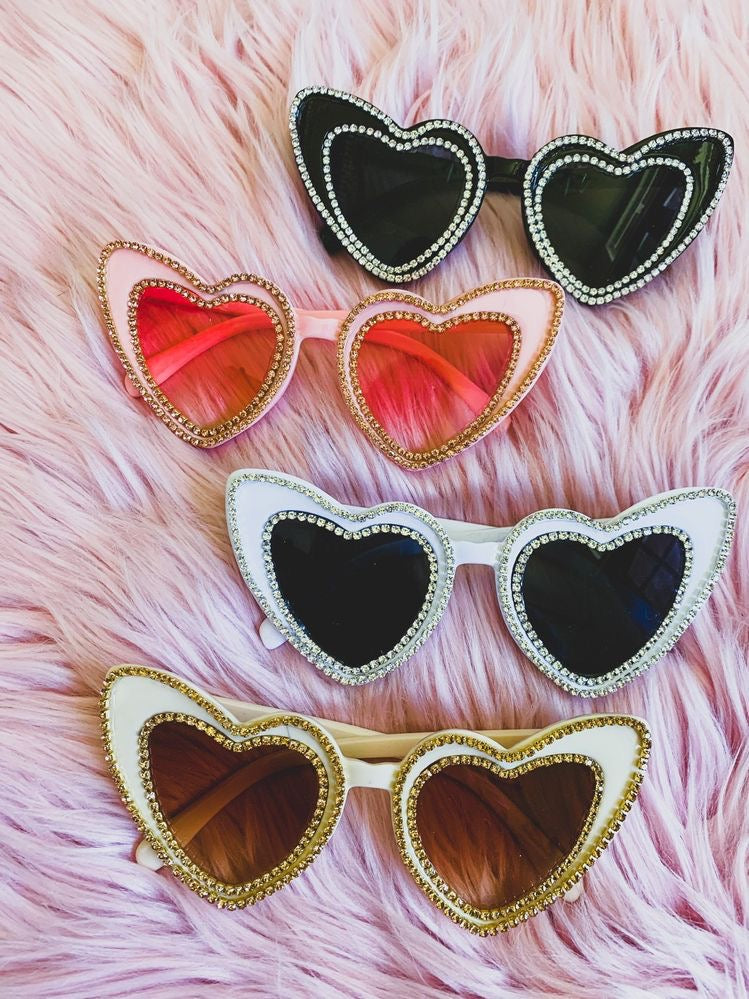 'I’m Your Dolly' Retro Heart Shaped Sunglasses