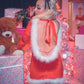 'Santa Baby' Red Velour Mini Dress