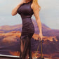 Snake Leather Bodycon Dress
