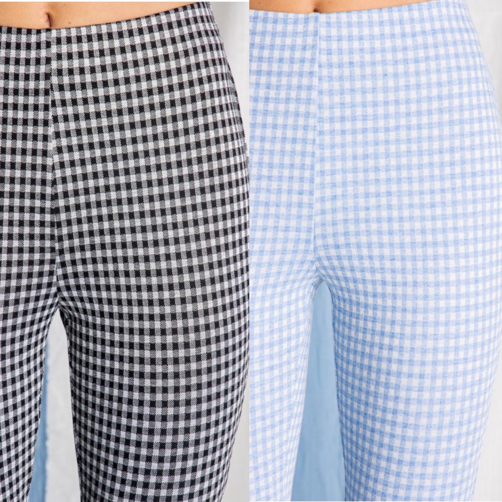 Blue on sale gingham pants