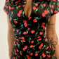 'Cherry Bomb' Spandex Short Romper Playsuit