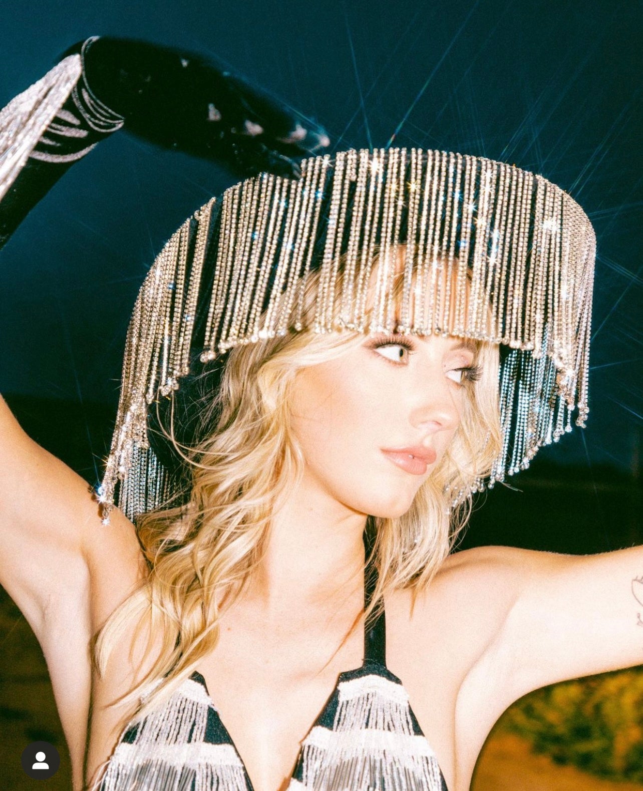 Jewel Fringe Rhinestone Cowgirl Hat