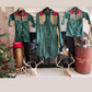 Dollywood Christmas Pearl Snap Fringe Dress - Beaded fringe